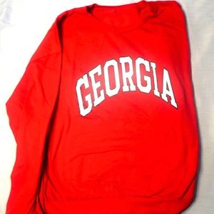 Long Sleeve Red Georgia Shirt